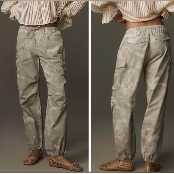 NWT! Anthropologie Pilcro Printed Camo Parachute Pants 🐾 - Picture 8 of 12